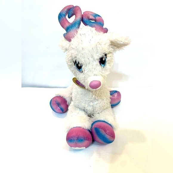 BAB Workshop 2017 Glisten the Reindeer White 20” Plush No Light Christmas - Picture 1 of 5